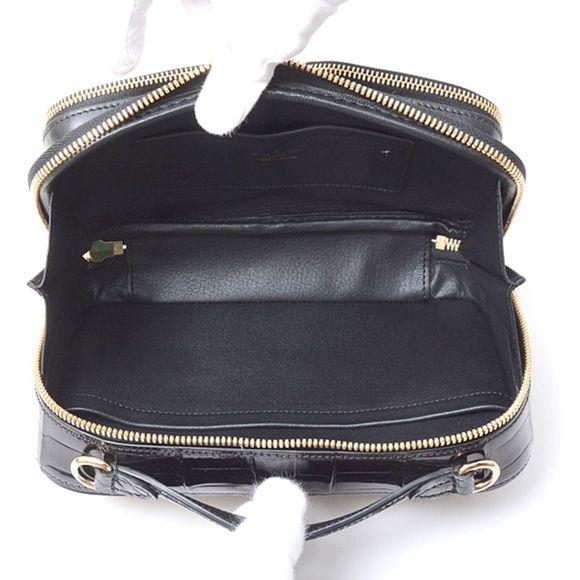 Louis Vuitton Crocodile Utility Crossbody Bag Black Shoulder Bag - Picture 4 of 5